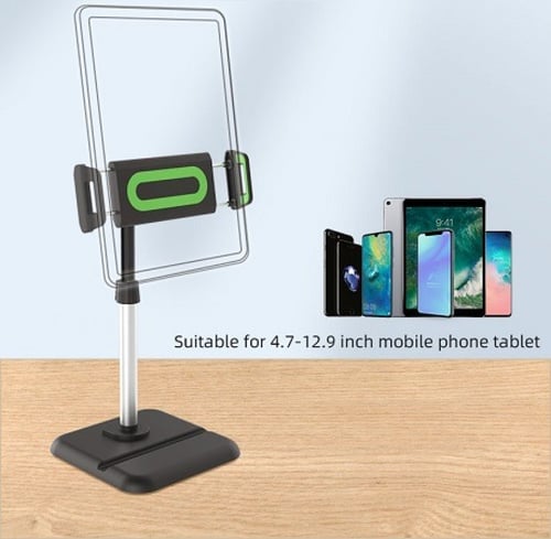 ستاند ايباد تابلت متحرك سهل الحمل قابل للتمديد وتغ...