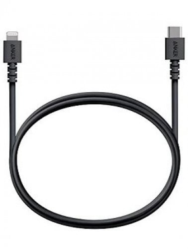 كيبل انكر ايفون تايب سي 1.80 م أسود باور لاين سلكت...