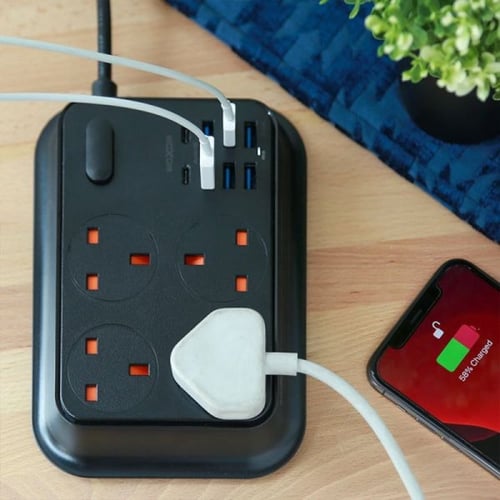 توصيله موكسوم الاصلية 2500 واط كيبل 3م ب4 مقابس uk...