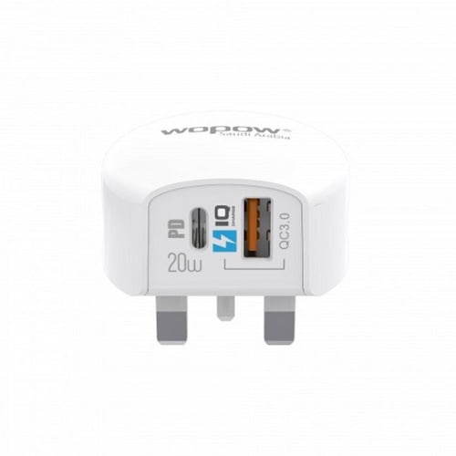 وبو شاحن جداري منفذين صغير بقوة 20 واط