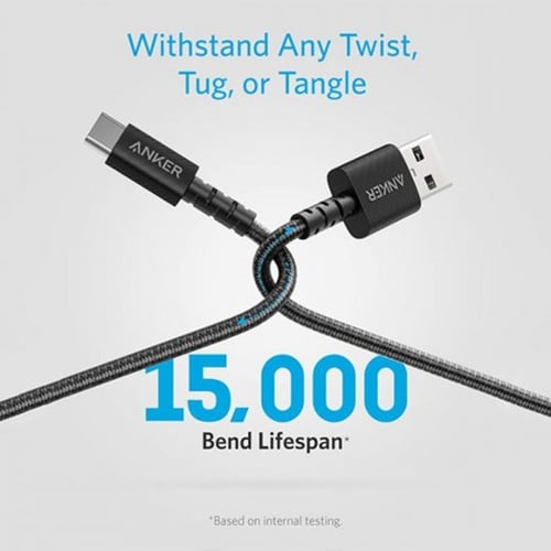 كيبل انكر تايب سي 1.80 م أسود باور لاين سلكت بلس ،...