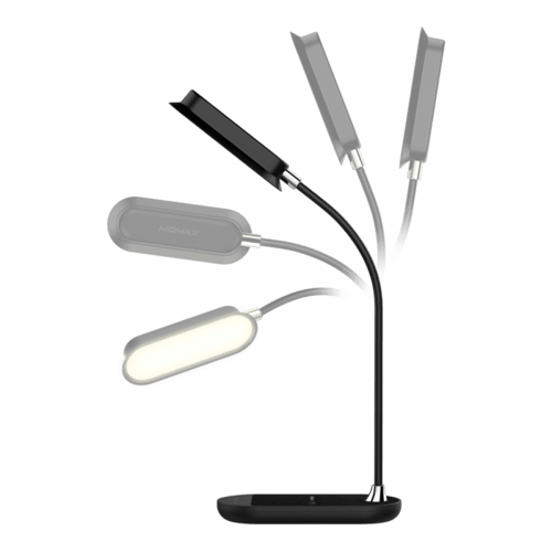 موماكس مصباح مكتبي وشاحن لاسلكي 2 في 1 بقوة 10 واط...