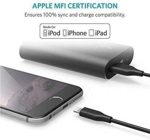 كيبل انكر ايفون ربل مقوى 3 م باور لاين الاصدار الث...