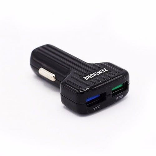 شاحن جوال للسيارة زندور منفذين USB شحن سريع كوالكم...