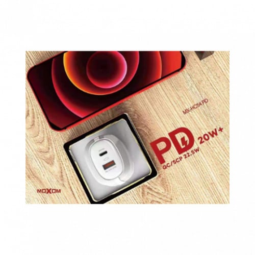 موكسوم شاحن جداري PD 20 واط مع منفذUSB 22.5 واط مع...
