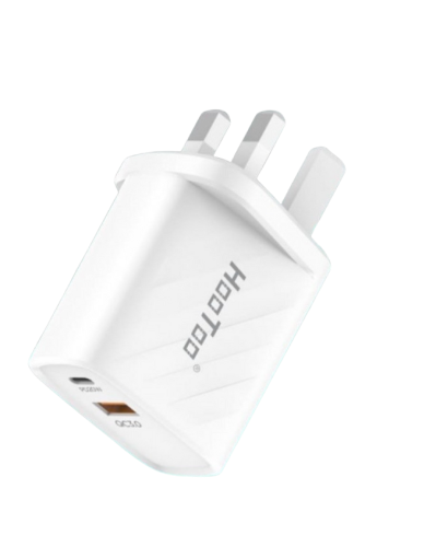 شاحن جداري هوتو بي دي 20 واط و usb كوالكم 3