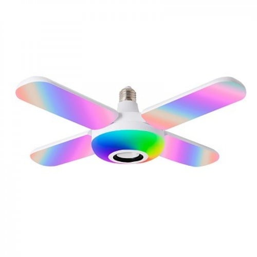 اضاءة مميزة على شكل مروحة مكبر صوت تدعم البلوتوث