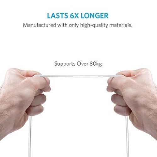 كيبل انكر ايفون قماش باور لاين بلس 90سم لأجهزة آبل...