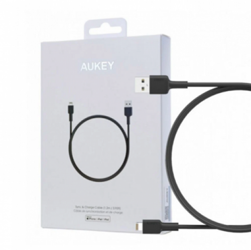 اوكي كيبل ايفون 2 متر اسود يو اس بي ربل مقوى ضمان...