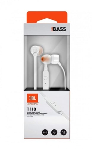 سماعة جي بي ال 110T سلكيه مع مايك ابيض