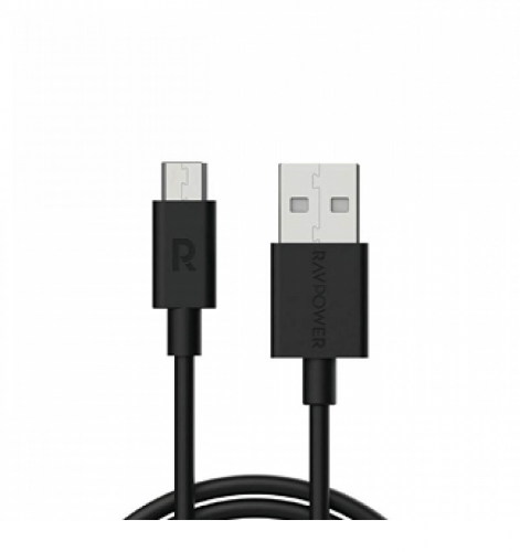 كيبل جلاكسي اندرويد 1م أسود ربل مقوى