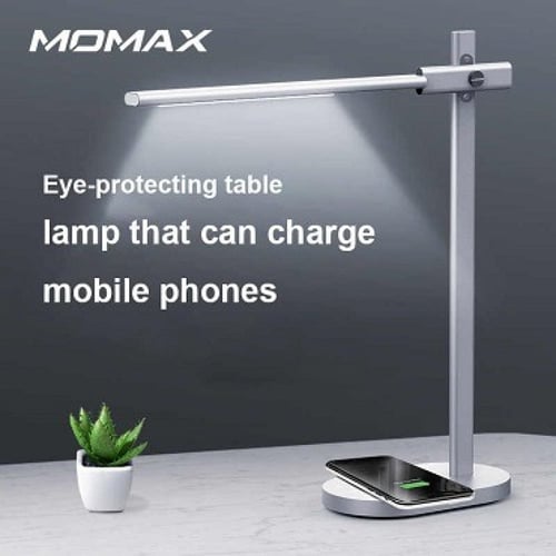 مصباح مكتبي مع شاحن لاسلكي سريع بقوة 10 واط 2 في 1...
