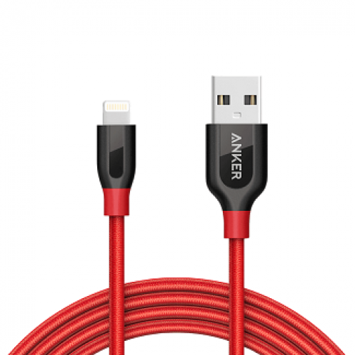 كيبل انكر ايفون قماش باور لاين بلس 1.80م لأجهزة آب...