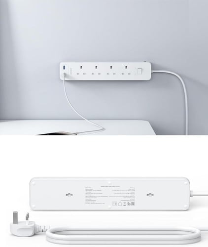 توصيلة انكر 4 منافذ طاقة مع منفذين USB-A بطول 1.8...
