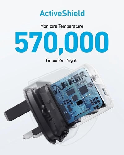 شاحن Anker المدمج 33 واط ثنائي المنافذ مع كابل USB...