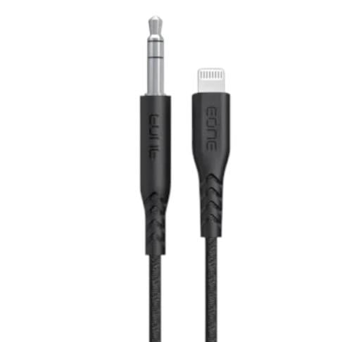 كيبل AUX TO lightning صوتي مضفّر من EONE– صوت نقي...