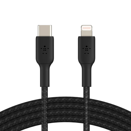 كيبل Belkin BoostCharge USB-C إلى Lightning بطول 2...