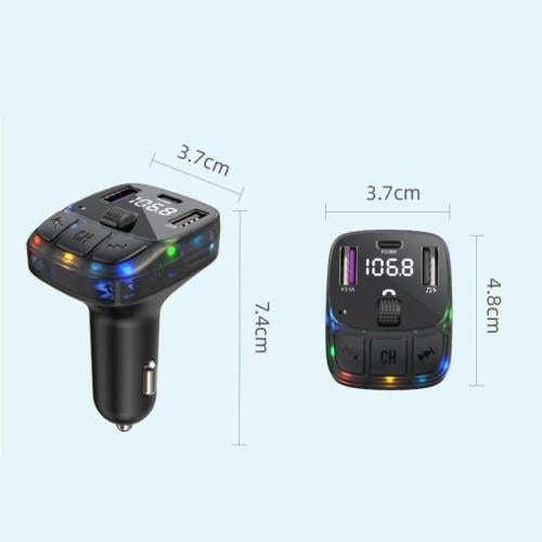 TENPLUS T3513 – شاحن سيارة + FM Transmitter بإضاءة...