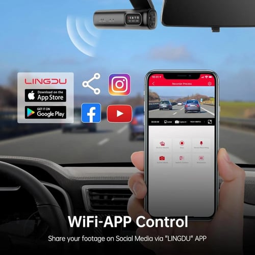 كاميرا السيارة LINGDU D200 | دقة 3K فائقة وتقنيات...