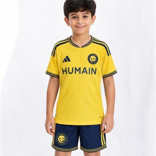 طقم النصر الأساسي للأطفال 2027 – تيشيرت وشورت