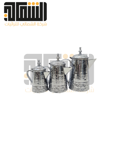 طقم مفاويح ستيل 3 احجام فضي كامل