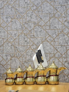 دلال حب رمان ذهبي طقم 5 قطع