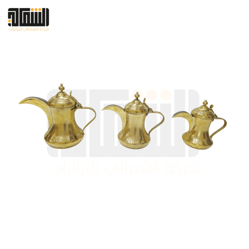 طقم دلال منفوخ نحاس أصفر درجة 2