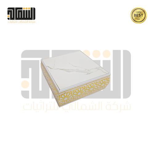 طاوله خدمه بنقش المميز الاسلامي بالليزر ب 2 الوان