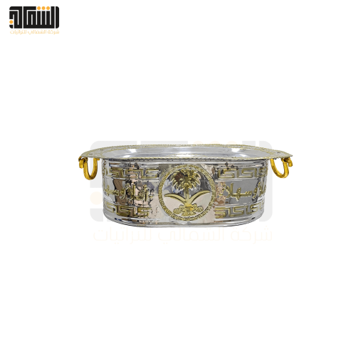 صحن فواكه مستطيل سيفين ونخله استيل