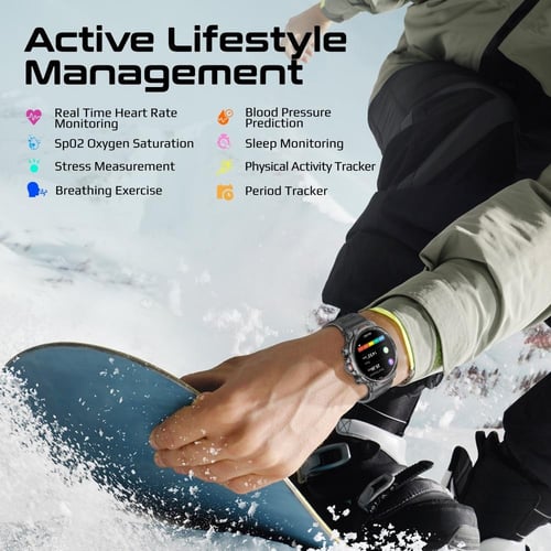 ساعة XWatch-R20 الذكية – تصميم رياضي شبابي متين، أ...