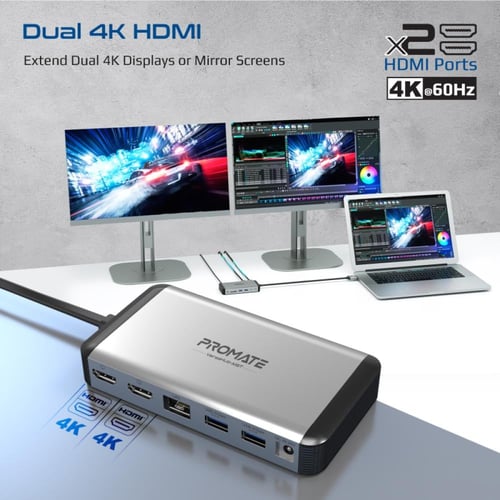 محطة توصيل متعددة الوظائف 13 في 1 مع منفذ USB-C™ و...