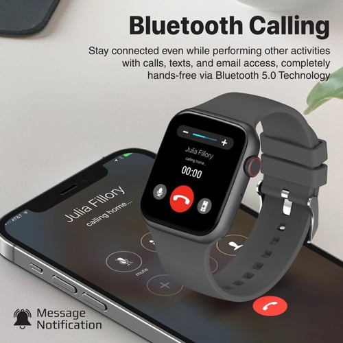 ساعة ذكية لتتبع الصحة واللياقة البدنية بتقنية بلوت...