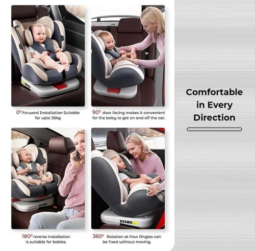 كرسي سيارة متعدد الألوان