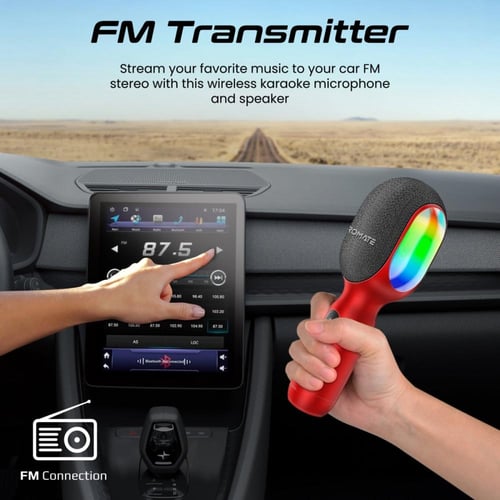 متعة لا حدود لها مع ميكروفون بلوتوث كاريوكي المبتك...