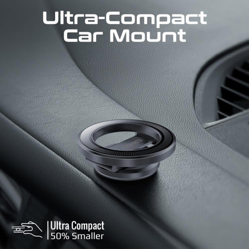 حامل الهاتف الذكي بحلقة مغناطيسية قابلة للدوران بز...