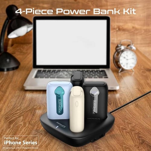 منصة شحن من بروميت مجموعة بطاريات متنقلة 10000mAh...