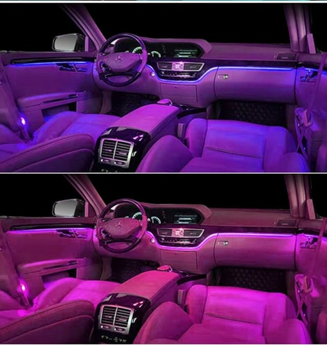 إضائة ليد داخلية لمرسيدس بنز (يتوفر بالطلب)