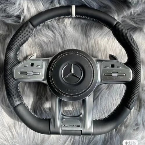 عجلة قيادة جلد لمرسيدس بنز (يتوفر بالطلب)