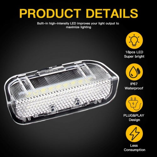 لمبات اللوحة ليد أبيض لسيارة بورش كاين 2011_2018