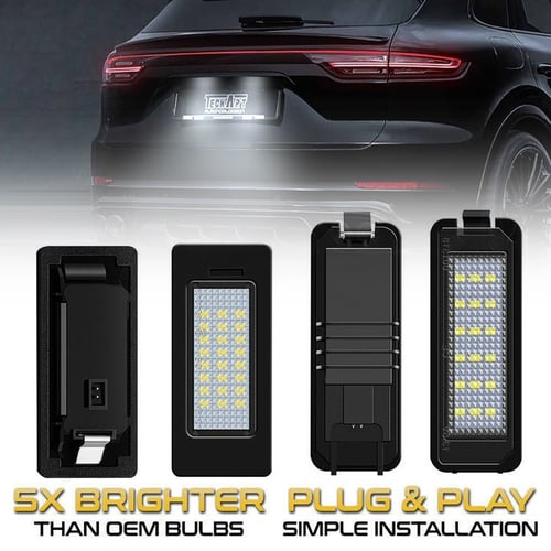 اثنان قطعة إضافة ليد للوحة الترخيص الخلفية لبورش ك...