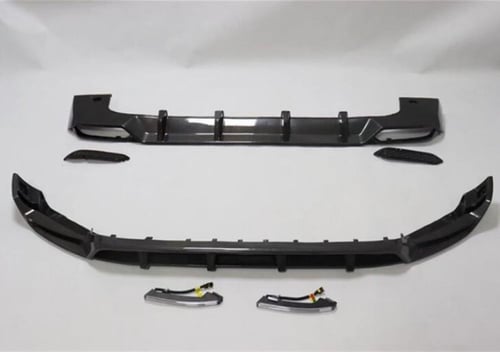 شفة أمامى وخلفى من الكاربون فايبر لمرسيدس بنز (يتو...