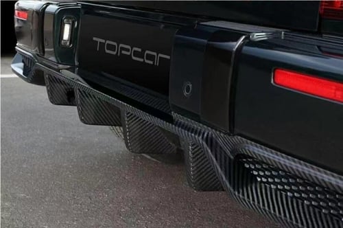 شفة أمامى وخلفى من الكاربون فايبر لمرسيدس بنز (يتو...