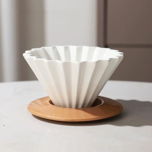 قمع الترشيح V60 مطابق لـ اوريقامي مع قاعدة - مقاس...