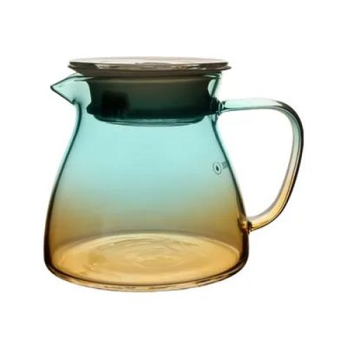 سيرفر زجاجي اخضر بغطاء 600 مل