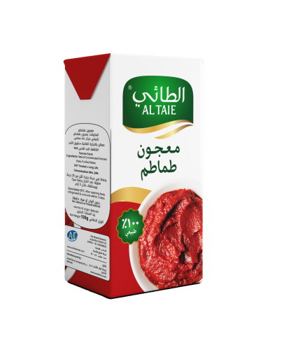 الطائي - صلصة معجون طماطم 135 جرام عبوة من 8 قطع