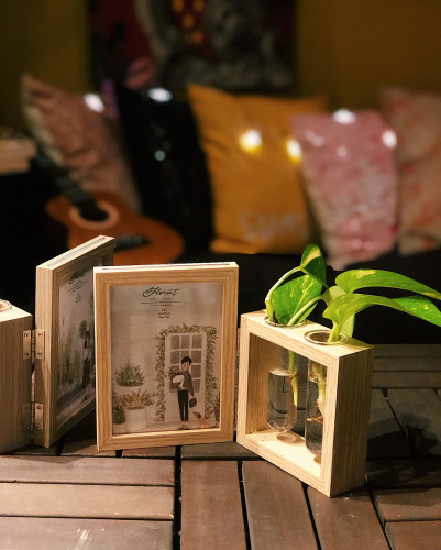 نبتة البوتس في برواز صور خشبي🍃