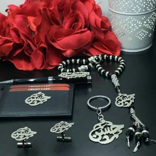 طقم رجالي كامل فضي حسب الطلب