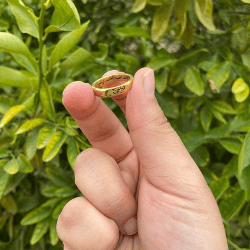 خاتم نسائي بالاسم حسب الطلب