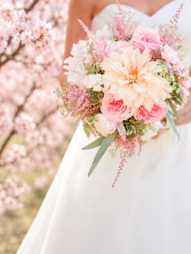 Bride's bouquet of lily flower
