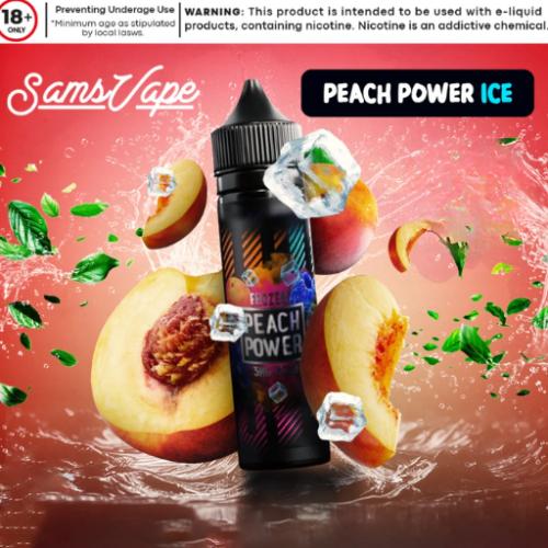 نكهة خوخ باور ايس من سامز فيب Peach Power Frozen S...